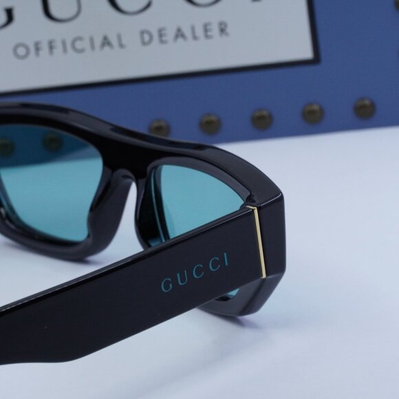 Final Price! Gucci GG1134S 004 Black Green Sunglasses - Picture 6 of 12